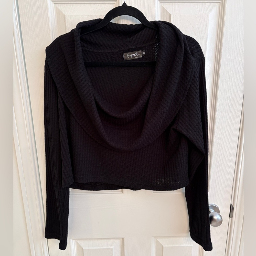 Sympli Black Knit Top size 10
